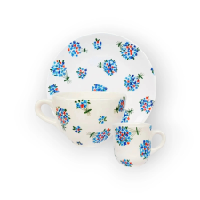 Bögre Manufaktúra Nefelejcs reggeliző készlet kis jumbóval bögrék, csészék