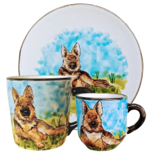 Bögre Manufaktúra Német  juhász reggeliző készlet bögrék, csészék