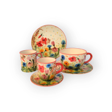 Bögre Manufaktúra Pipacsmező reggeliző nagy szett bögrék, csészék