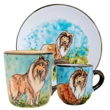 Bögre Manufaktúra Skót juhász reggeliző készlet bögrék, csészék