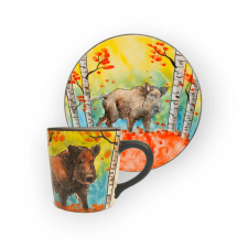 Bögre Manufaktúra Vaddisznó bögre és reggeliző tányér bögrék, csészék