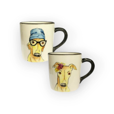 Bögre Manufaktúra Valentin napi agárfiú és agárlány bögre bögrék, csészék