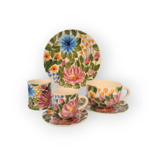 Bögre Manufaktúra Virágos reggeliző nagy szett FL002 - mezei virágok bögrék, csészék
