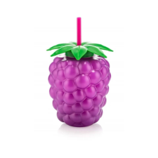  Bögre Műanyag Szeder Formájú 800 ml Szívószállal 8693395018204 bögrék, csészék