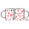  Bögre, szeretlek Papa, mintás szívecskék