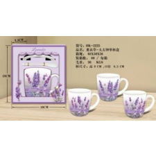  BÖGRE SZETT KER. 16,5X18X9,6CM 3F. bögrék, csészék