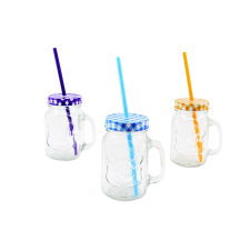  BÖGRE ÜVEG+SZÍVÓSZÁL 700ML. ENG-213 bögrék, csészék