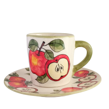 Bögremanufaktúra Almás bögre és reggeliző tányér bögrék, csészék