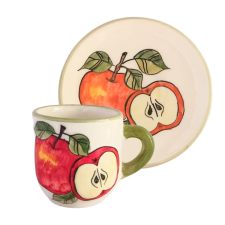 Bögremanufaktúra Almás kávésbögre és kistányér bögrék, csészék