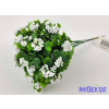  Bogyós 5 ágú kötegelt rezgő csokor 26 cm - Fehér