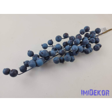  Bogyós ág 63cm - Kék dekorációs kellék