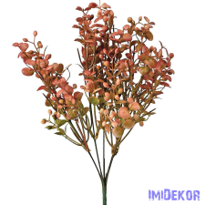  Bogyós leveles műzöld bokor 40cm - Narancsos dekorációs kellék