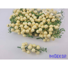 Bogyós pick 13 cm - Krém dekorációs kellék