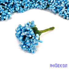  Bogyós rezgős mini csokor 9cm - Kék dekoráció