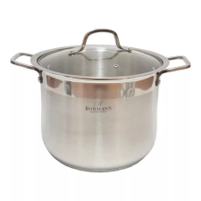 Bohmann Mélyedény Bohmann BH 2419, 24 cm, 9 l, Üvegfedél, Indukciós, Rozsdamentes acél edény