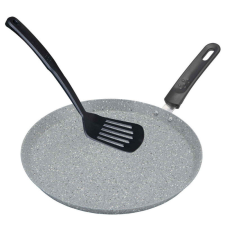 Bohmann Palacsintasütő Bohmann BH 1010-28 MRB, 28 cm, Márvány bevonat, Spatula, Szürke edény