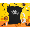  Boldog Halloween-t fekete póló