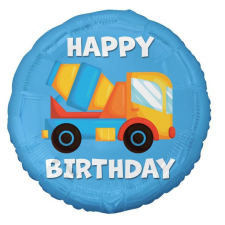 Boldog születésnapot Betonkeverő Happy Birthday Concrete Mixer fólia lufi 36 cm party kellék