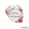  Boldog Születésnapot díszes rózsás forma 5,5x7,5cm 5db/csomag