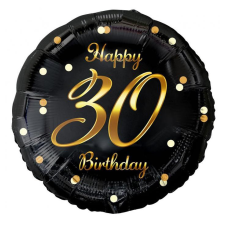 Boldog születésnapot Happy Birthday 30 B&amp;C Gold fólia lufi 36 cm party kellék