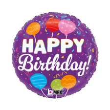 Boldog születésnapot Happy Birthday Candle Pops fólia lufi 46 cm party kellék
