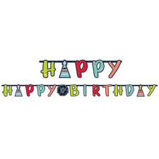 Boldog születésnapot Happy Birthday Celebrate felirat 320 cm party kellék
