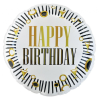 Boldog születésnapot Happy Birthday Stripes fólia lufi 36 cm