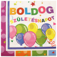 Boldog Születésnapot szalvéta - 10 darabos papírárú, csomagoló és tárolóeszköz