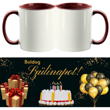  Boldog Születésnapot XV., kétoldalas fényképes bögre - 1 db bögrék, csészék