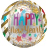 Boldog Új Évet Happy New Year Gömb Fólia lufi 40 cm