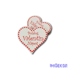  Boldog Valentin napot - Sok szivecskés 7cm 5db/csomag dekorációs kellék