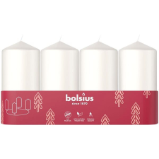 Bolsius Pillar Cloudy White 534 g, 4 db gyertya