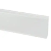  Bolta habosított 6 cm-es parkettaszegélyléc (250 cm) gumi szegélyes, vízálló - fehér, sima felület