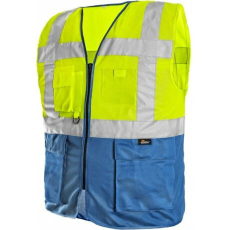  BOLTON 111403715592 S JÓL LÁTHATÓSÁGI MELLÉNY SÁRGA/KÉK