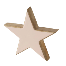 Boltze Stardust dekoráció 30 cm x 30 cm x 4 cm fehér karácsonyi dekoráció