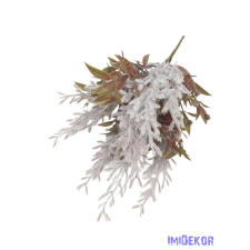  Bolyhos műzöld csokor 32cm 3355 - Szürke dekorációs kellék