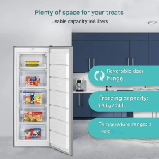 Bomann Fagyasztó, , 168 literes, ezüst fagyasztószekrény