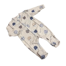 Bomer Pamut Ujjas Rugdalózó - Krém Karácsonyos 68 rugdalózó