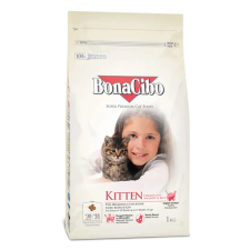  Bonacibo Kitten csirke, szardella, rák &amp; rizs 15kg macskaeledel