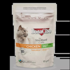 BONACIBO POUCH - WET ADULT CAT FOOD - STERILISED - CHICKEN 12x85g macskaeledel