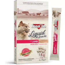  BONACIBO SNACKS for CATS LIQUID SNACKS - LAMB 90g 6x15g jutalomfalat macskáknak