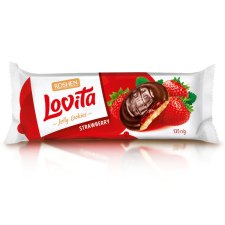 Bonbonetti Kft. Lovita piskótatallér epres - 135 g csokoládé és édesség