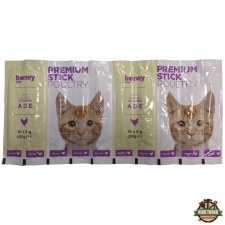Boney Macska Jutalomfalat Premium Stick Baromfi 10x5g jutalomfalat macskáknak
