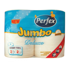 Boni Perfex Jumbo Deluxe 300lap papírtörlő 2 rétegű - 2 tekercs higiéniai papíráru