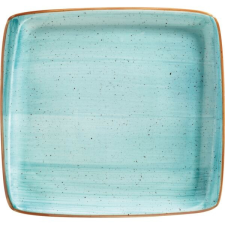 BONNA Téglalap alakú tányér, Bonna Aura Aqua 32x30 cm tányér és evőeszköz