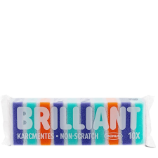 Bonus+ Brilliant mosogatószivacs 10db/csg (20csg/karton) tisztító- és takarítószer, higiénia