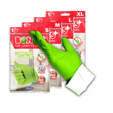 Bonus Gumikesztyű M háztartási Bonus+ Komfort zöld_B012