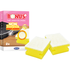 Bonus karcmentes közepes mosogatószivacs 2db-os tisztító- és takarítószer, higiénia