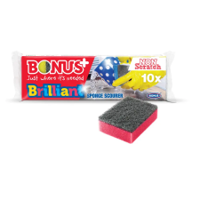Bonus Mosogató szivacs 10 db/csomag Bonus+ Brilliant B513 tisztító- és takarítószer, higiénia