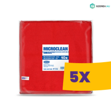 Bonus Pro mikroszálas kendő (32x32) Piros 10db-os (Karton - 5 csg) takarító és háztartási eszköz